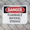 Signmission Flammable Material Storage Danger Sign, Plastic, 10in W x 7in L, 2PK OS-2PACK-DS-P-710-L-2351 - alternate 7